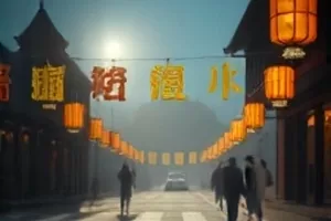 《第九次日落》父女在阳台并肩看黄昏的剧照