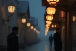 《旧唱片店》唱片店玻璃橱窗的都市剧照